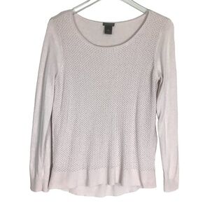 Ann Taylor Plush Pink‎ Textured Top M